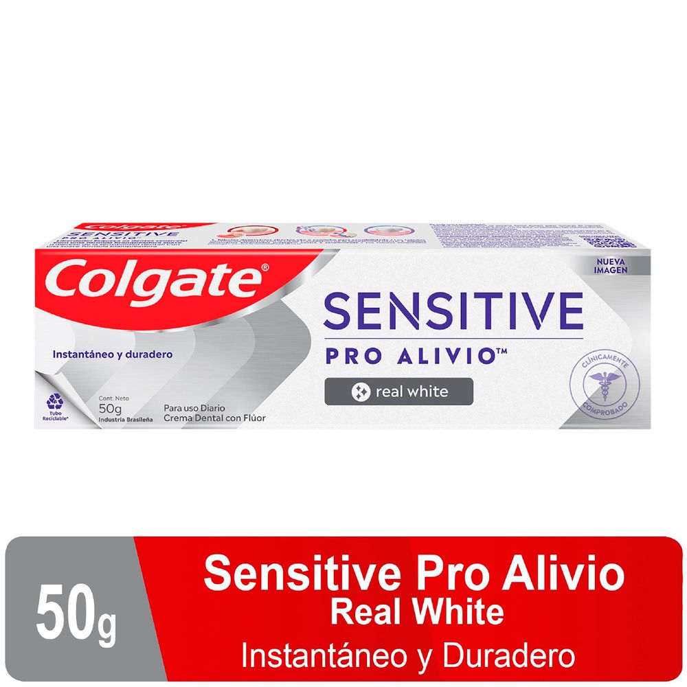 Crema Dental COLGATE Sensitive ProAlivio Real White (38  ml) img #1