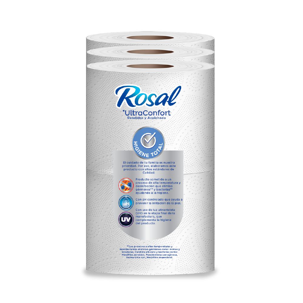 Papel higiénico ROSAL triple hoja x12 rollos (240  mts) img #5