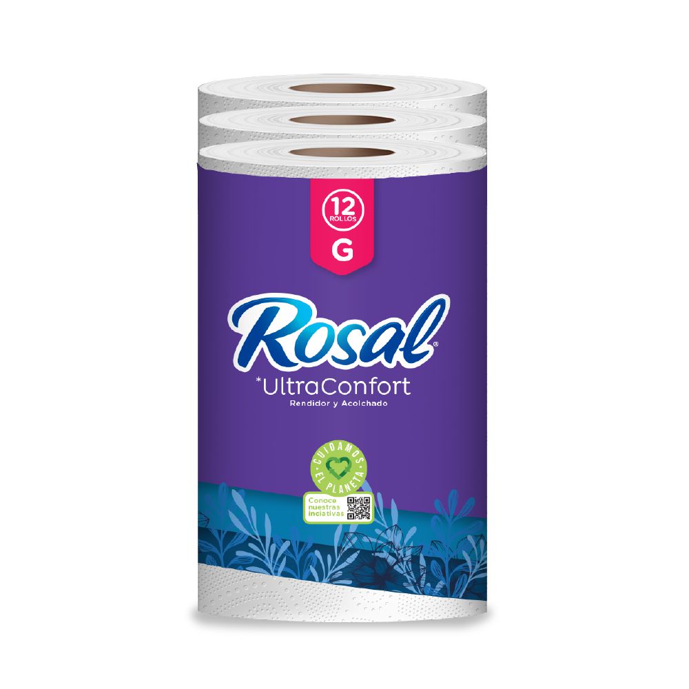 Papel higiénico ROSAL triple hoja x12 rollos (240  mts) img #6