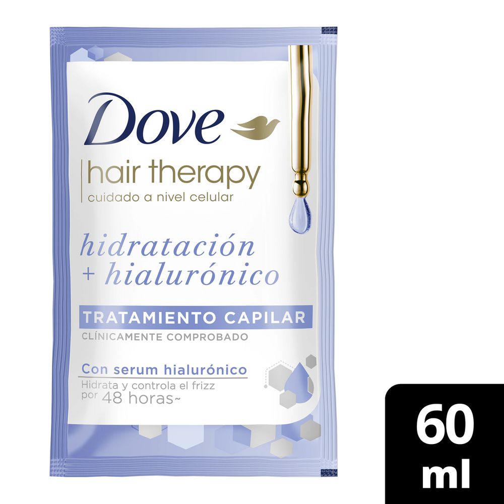 Tratamiento capilar DOVE hidratación serúm hialurónico (60  ml)