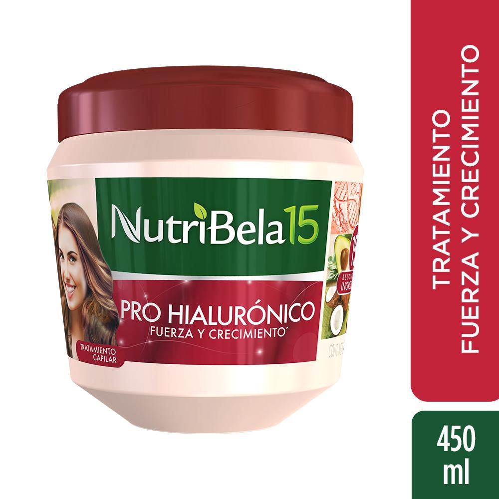 Tratamiento capilar NUTRIBELA hialurónico fuerza y crecimiento (450  ml)