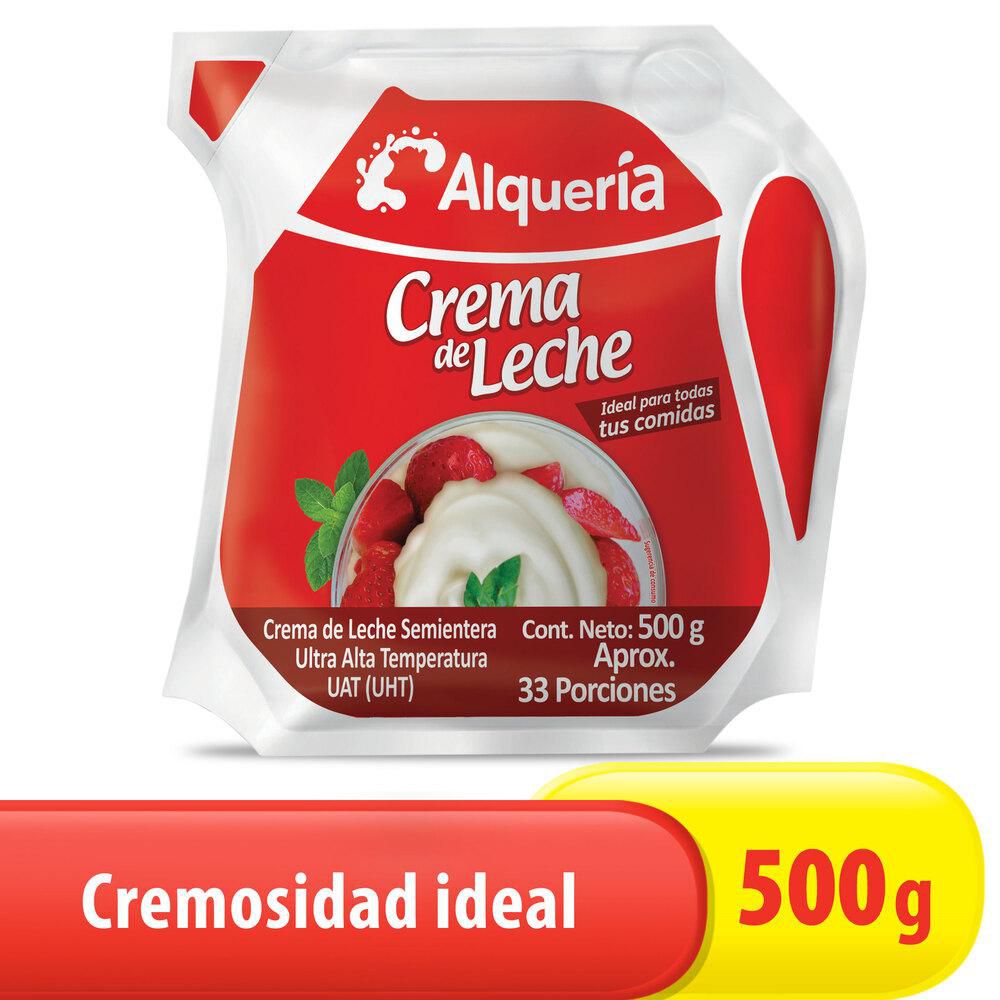 Crema de leche ALQUERIA semientera (500  gr) img #1