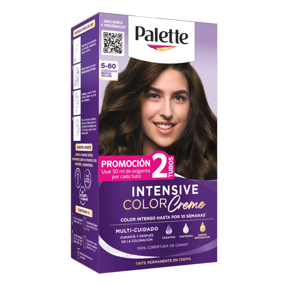 Tinte para cabello PALETTE color creme chocolate mocca (2  und) img #1
