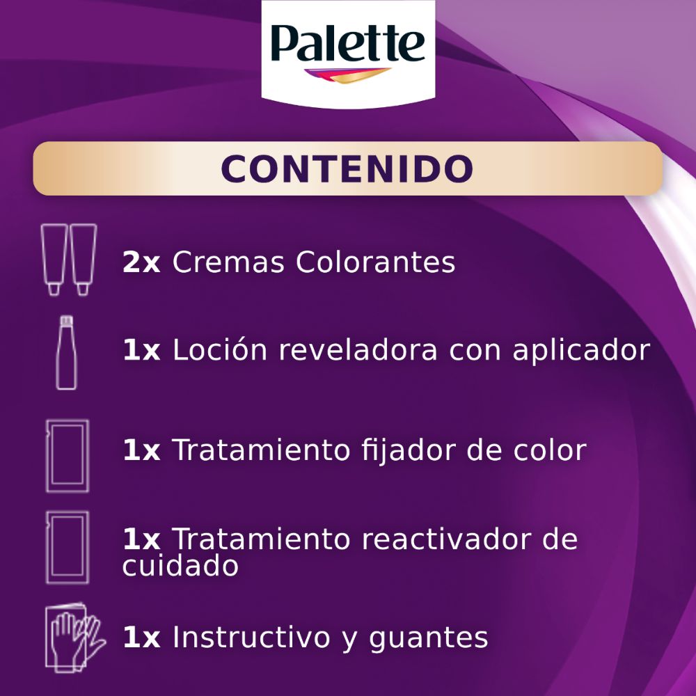 Tinte para cabello PALETTE color creme chocolate mocca (2  und) img #4