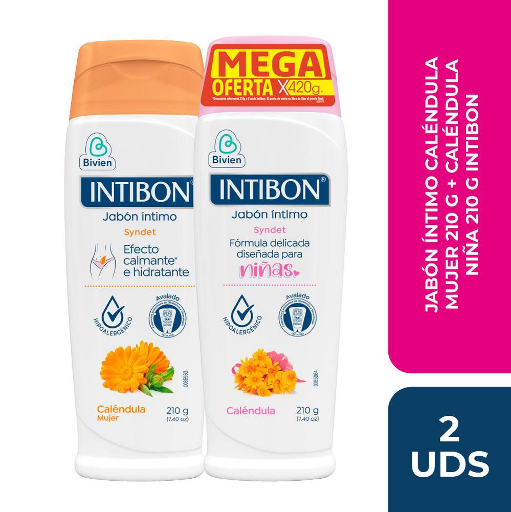 Jabón íntimo INTIBON caléndula mujer (420  ml) img #1
