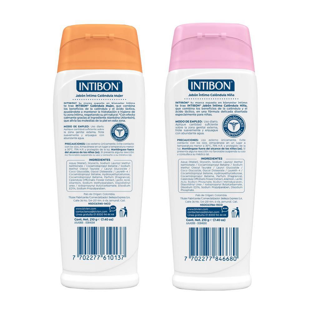 Jabón íntimo INTIBON caléndula mujer (420  ml) img #2