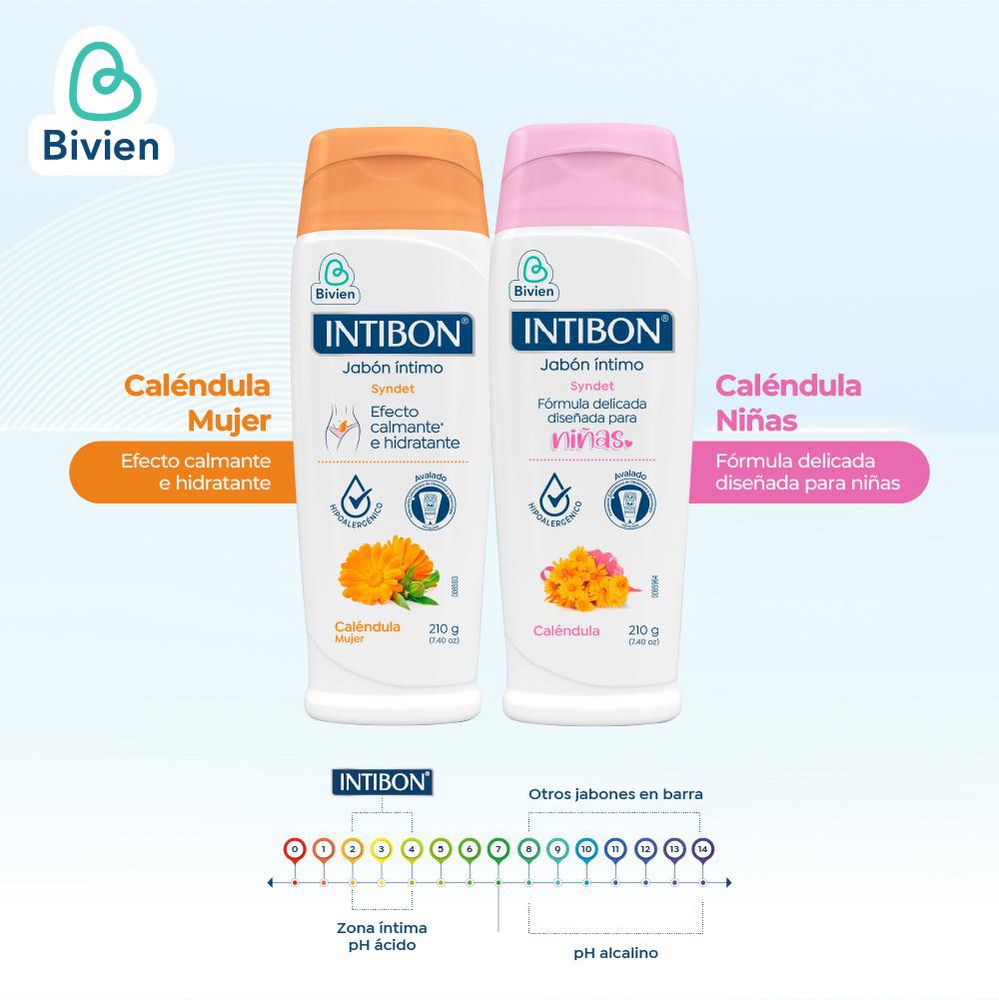 Jabón íntimo INTIBON caléndula mujer (420  ml) img #3