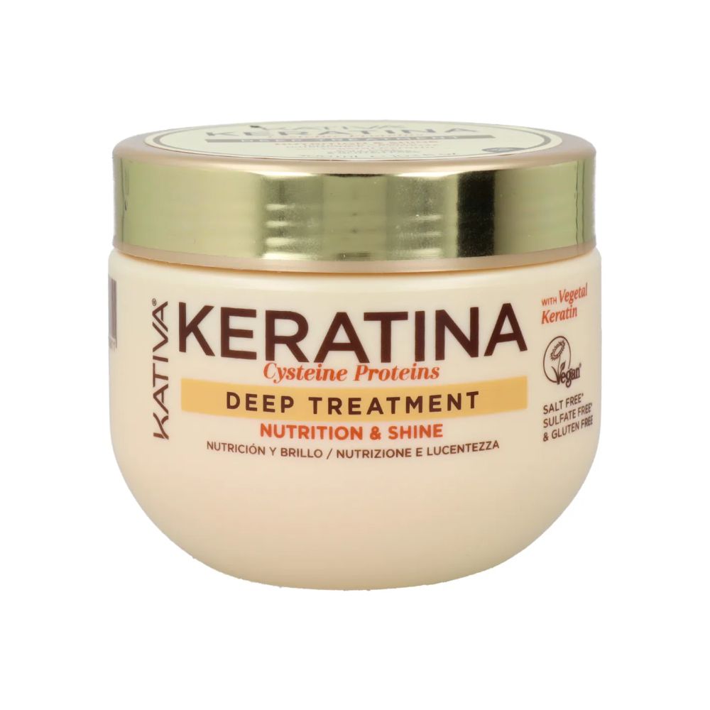 Tratamiento capilar KATIVA keratina nutrición y suavidad (300  ml)