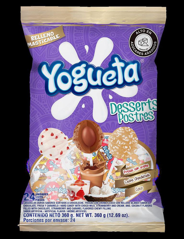 Caramelos YOGUETA sabores surtidos relleno masticable (324  gr) img #1