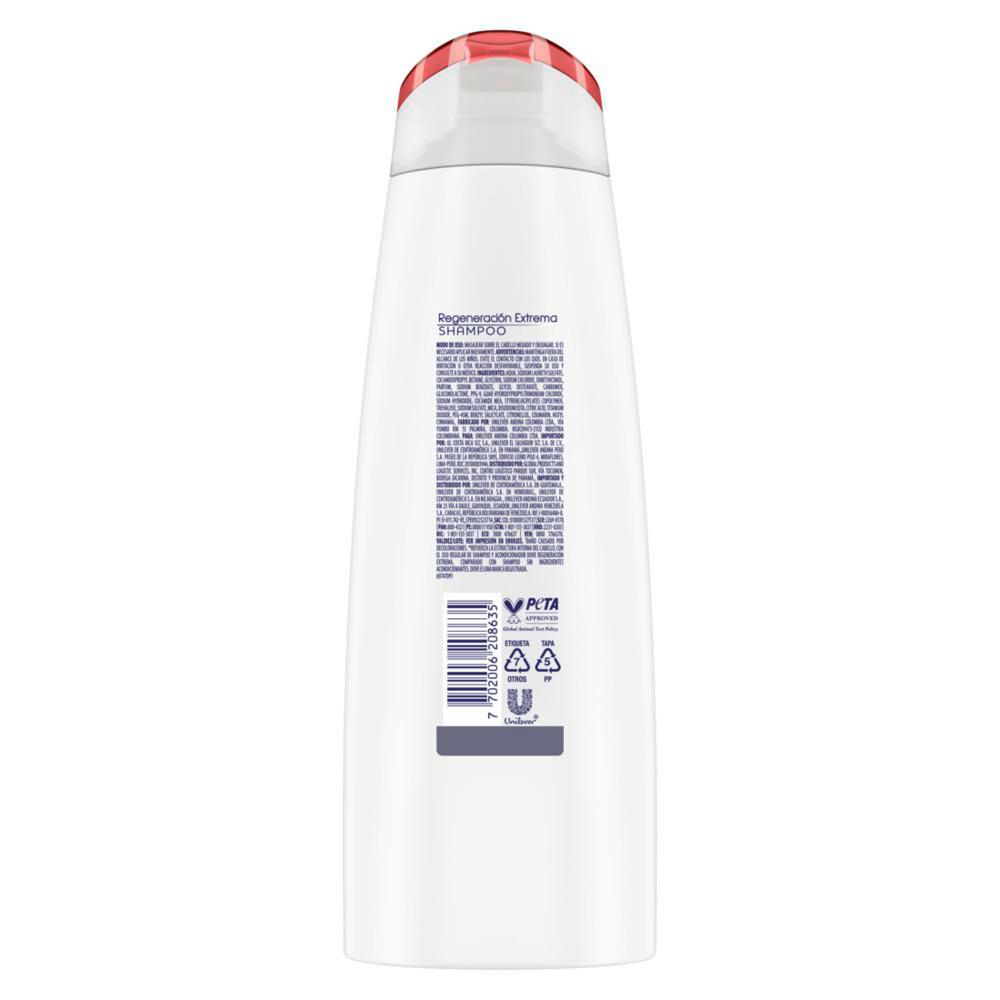 Shampoo DOVE regeneración extrema (370  ml) img #4