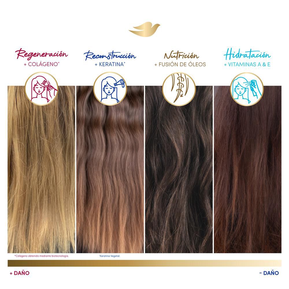 Shampoo DOVE regeneración extrema (370  ml) img #8