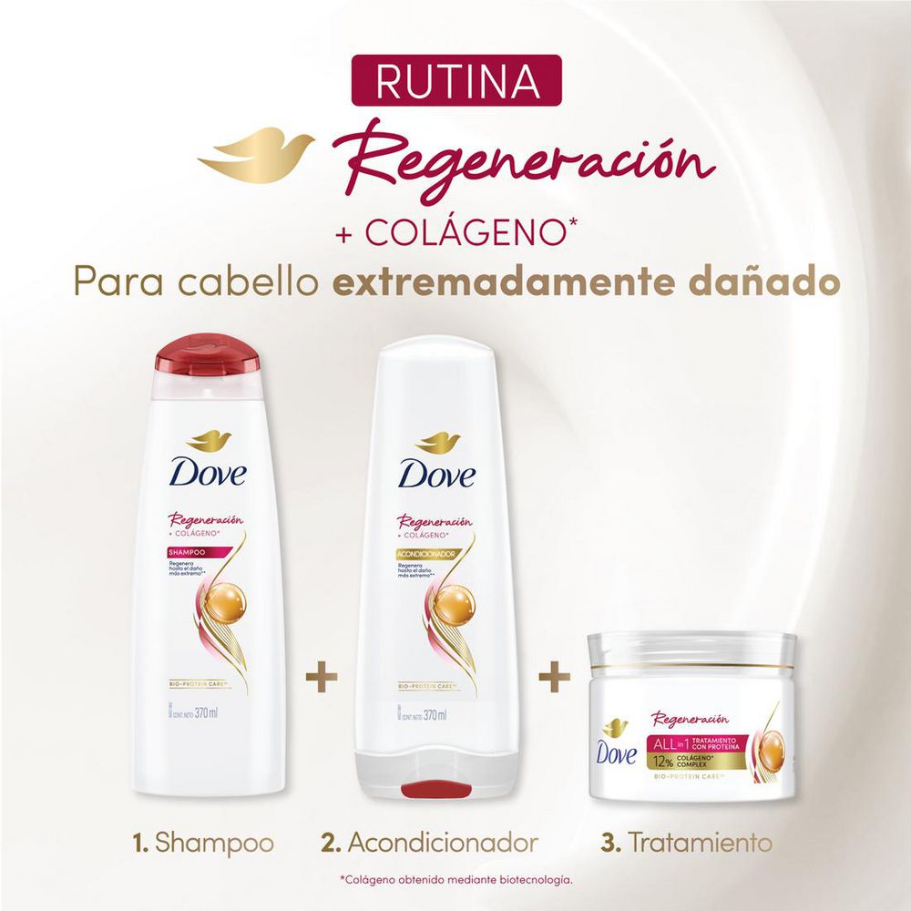 Acondicionador DOVE regeneración extrema colágeno (370  ml) img #5