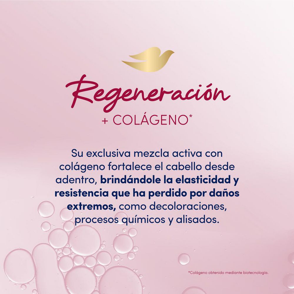 Acondicionador DOVE regeneración extrema colágeno (370  ml) img #6