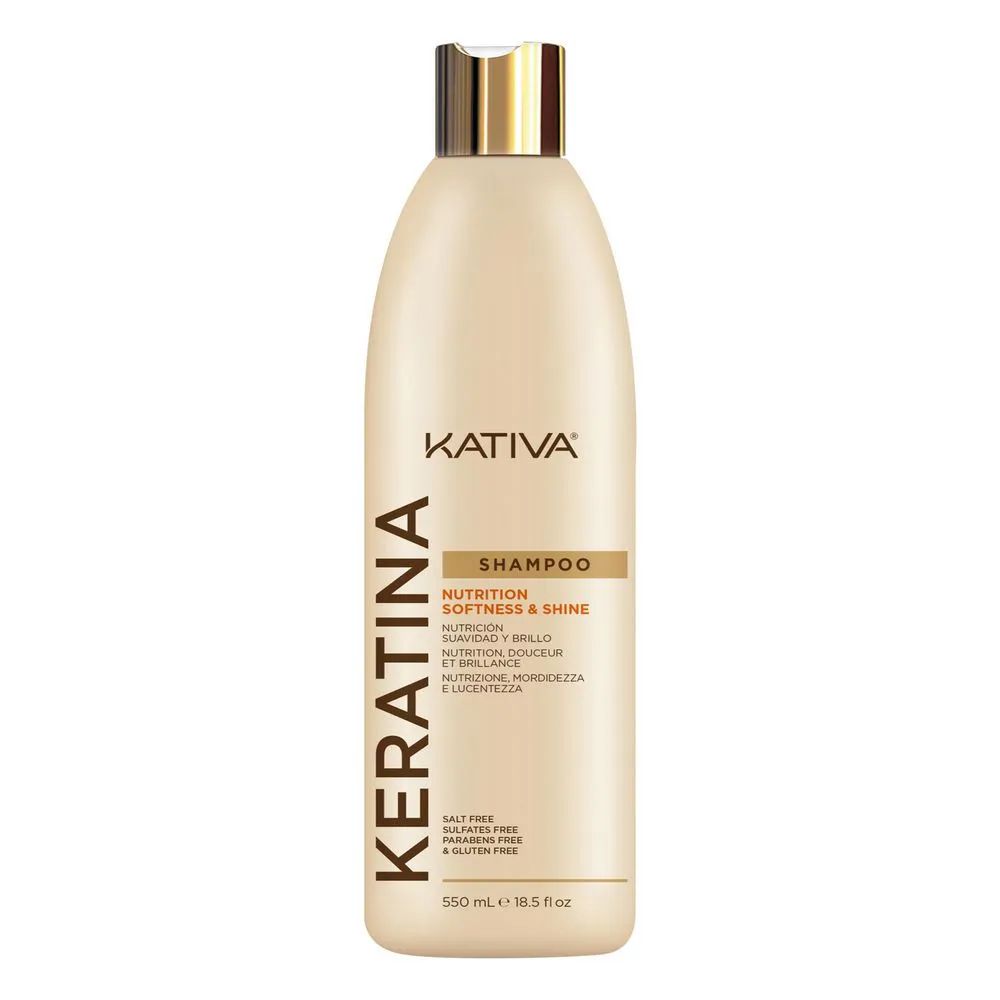 Shampoo KATIVA keratina nutrición y suavidad (550  ml) img #1