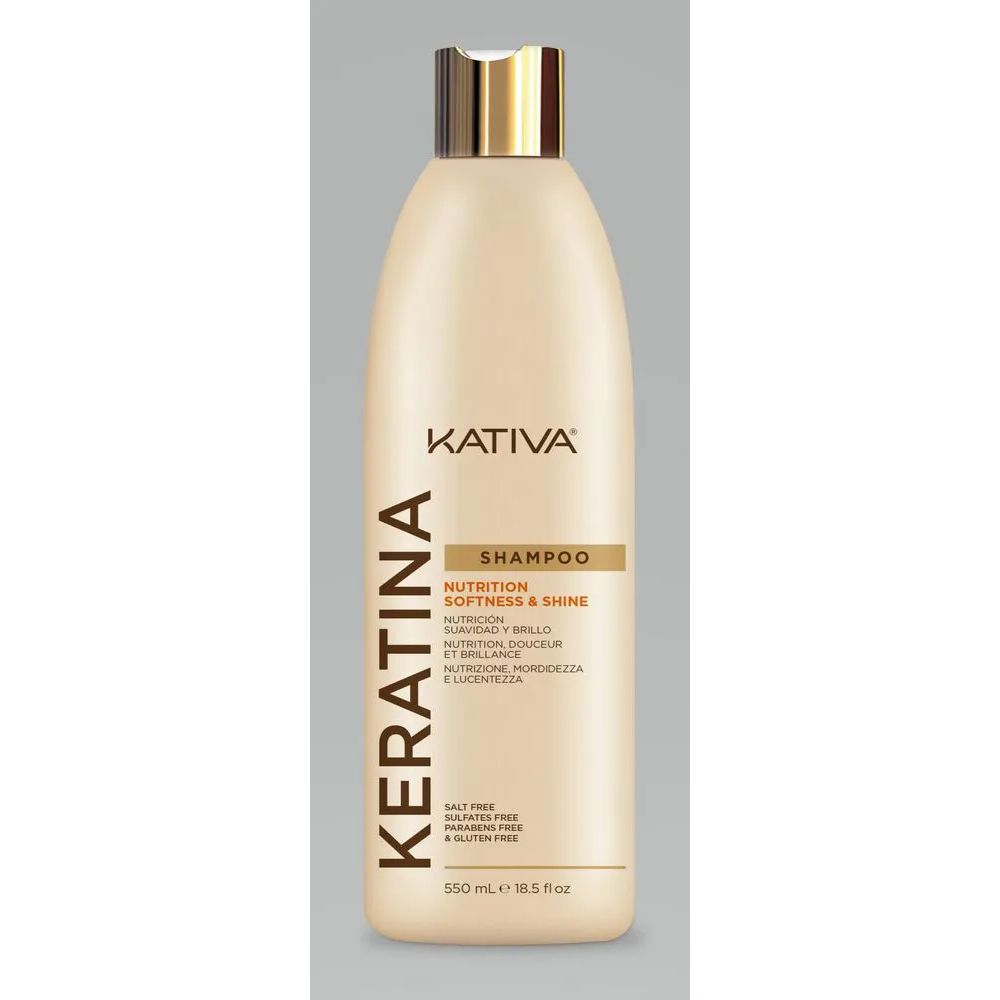Shampoo KATIVA keratina nutrición y suavidad (550  ml) img #2