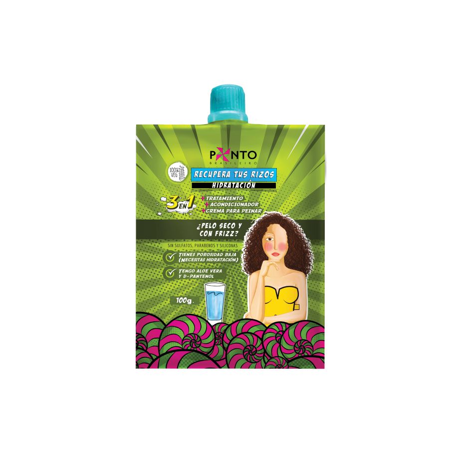 Tratamiento capilar PONTO hidratación rizos (100  gr)