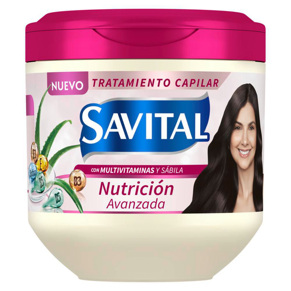 Tratamiento capilar SAVITAL multivitaminas y sábila (425  ml)