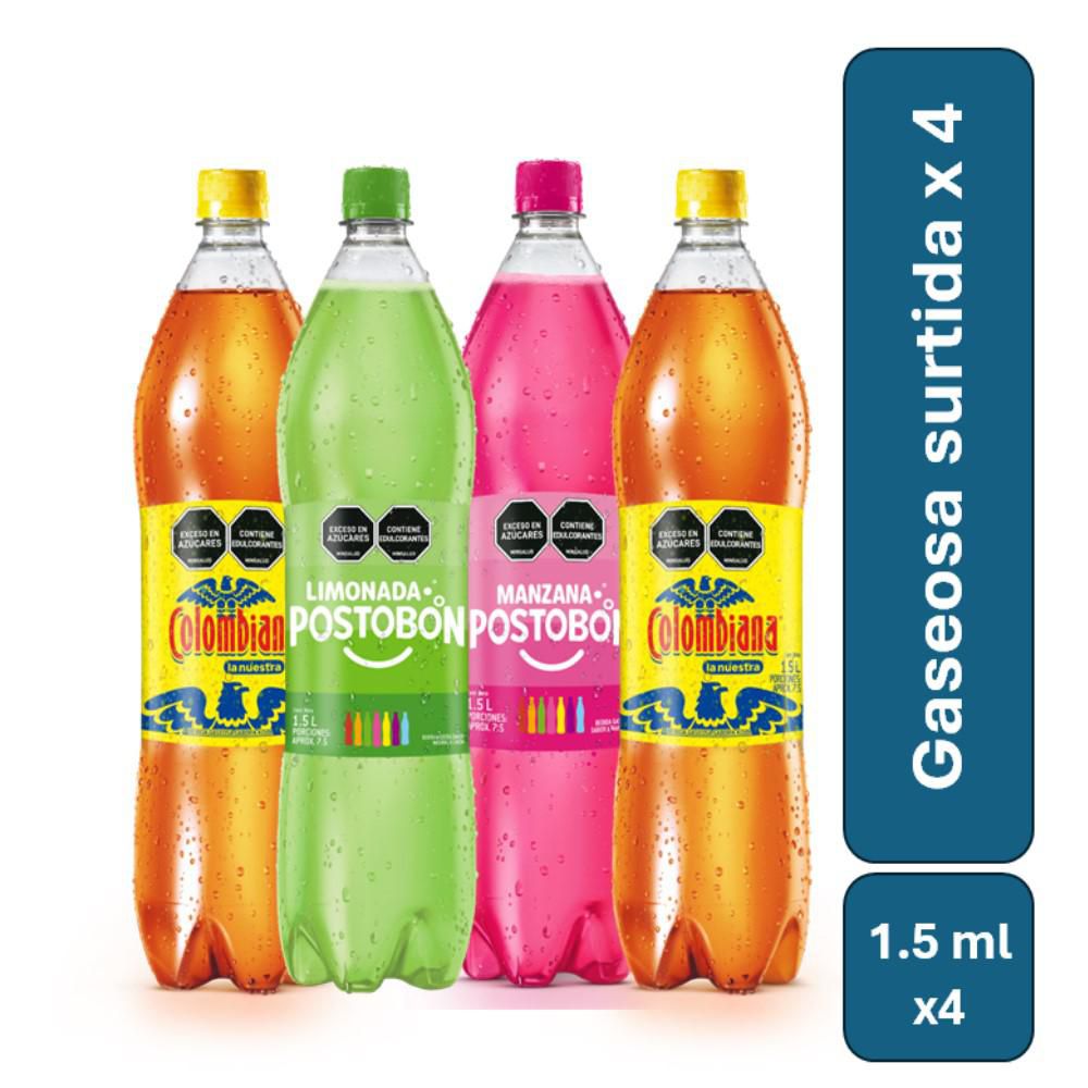 Gaseosa POSTOBON Surtida x4 und (6000  ml) img #1