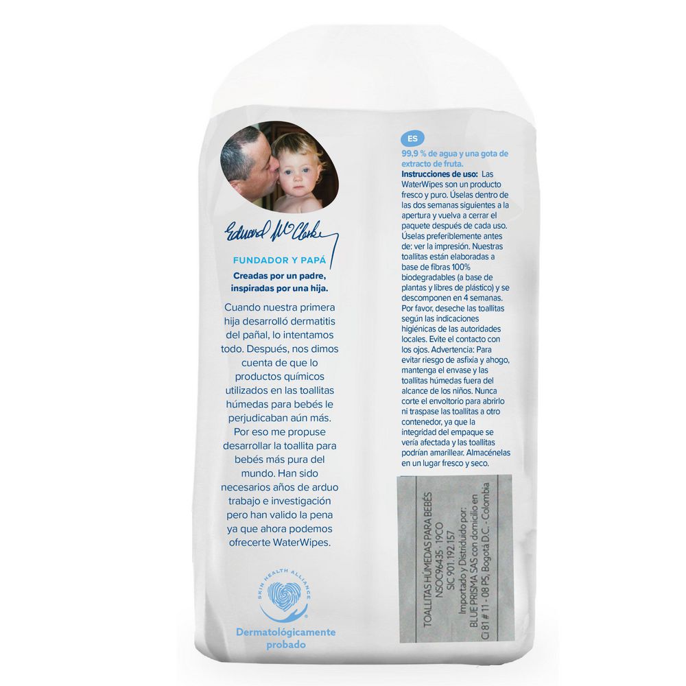 Toallitas húmedas WaterWipes sin alcohol, para bebés (180  und) img #2