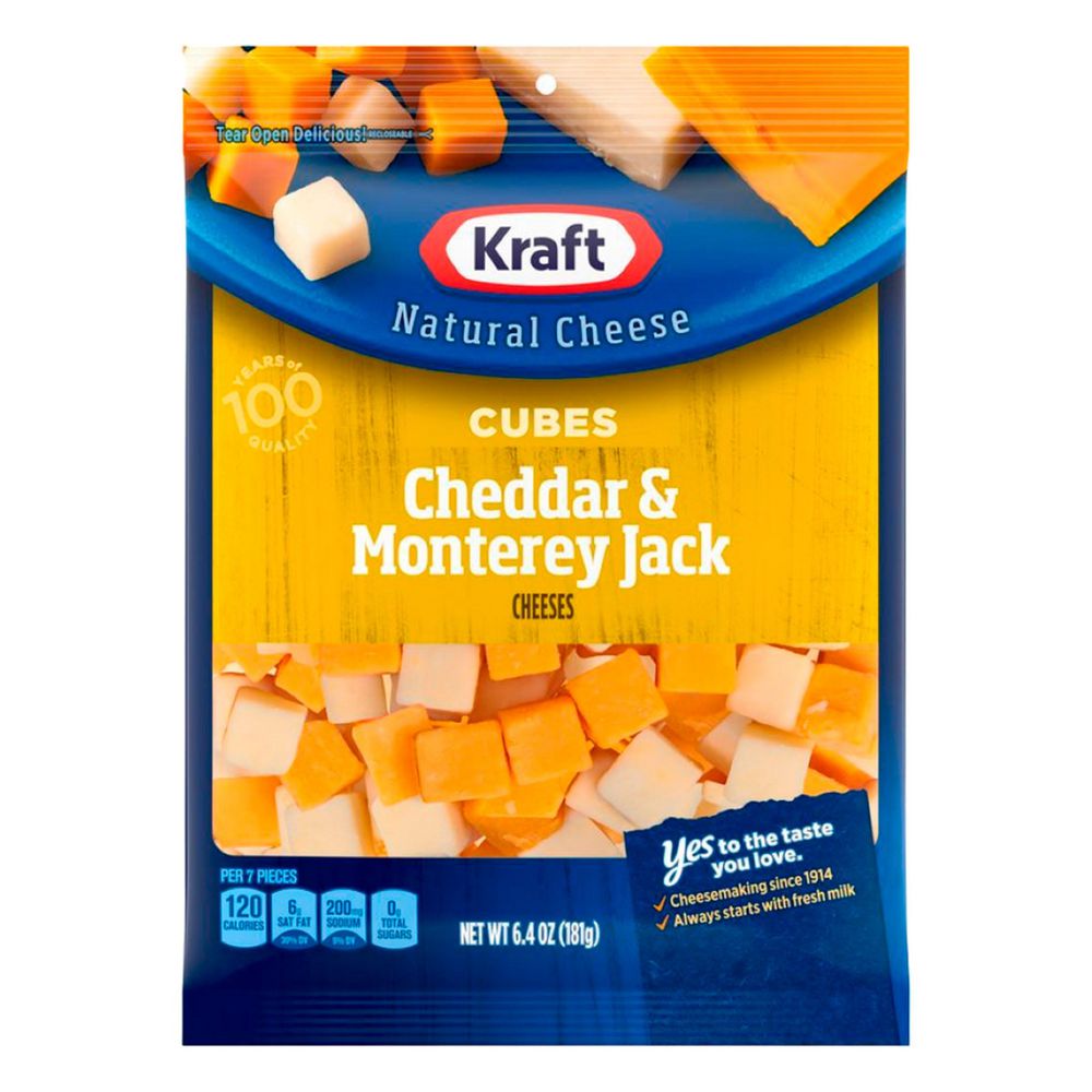 Queso KRAFT Cheddar Monterey Jack Cubos (181  gr) img #1