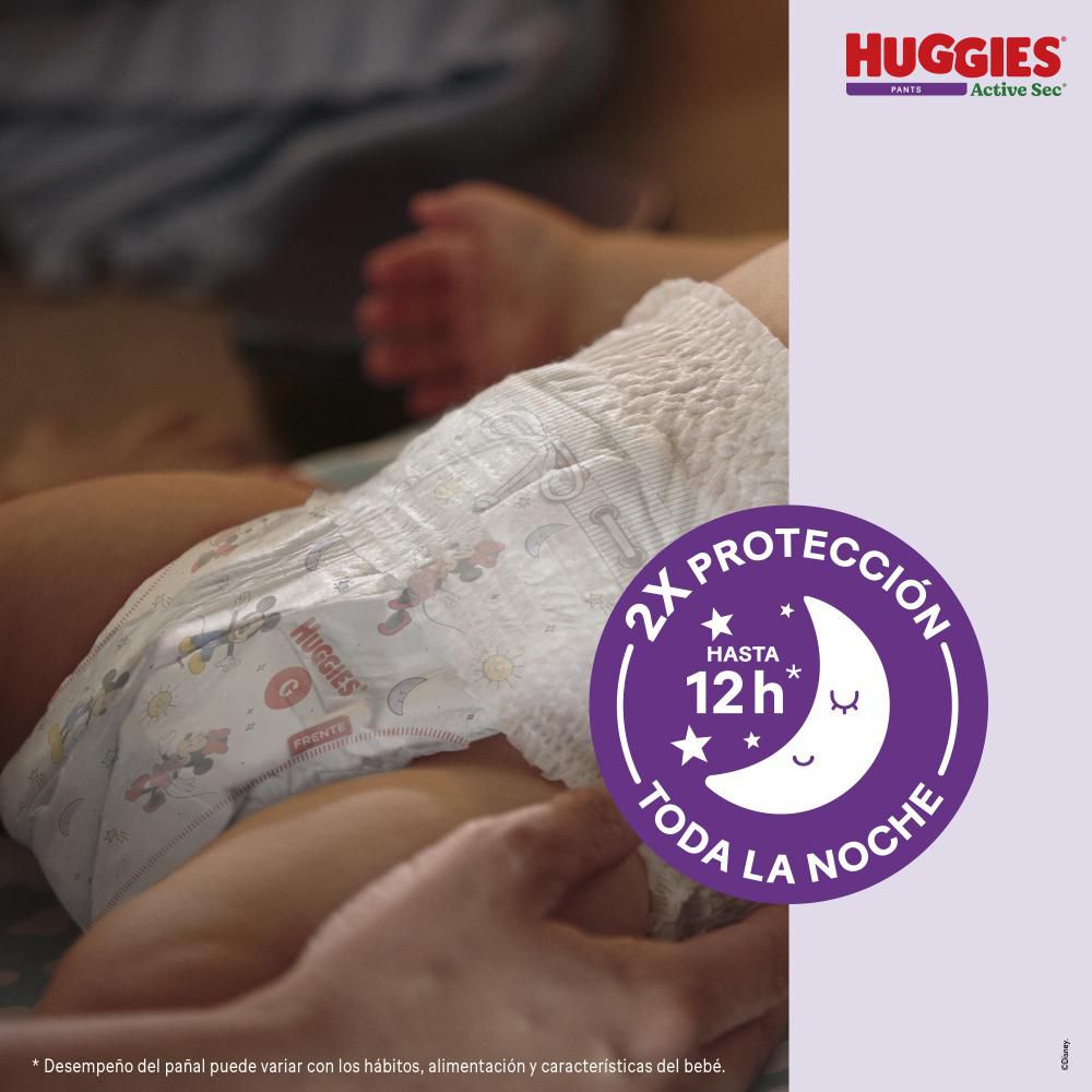 Pañales HUGGIES active ec (44  und) img #3
