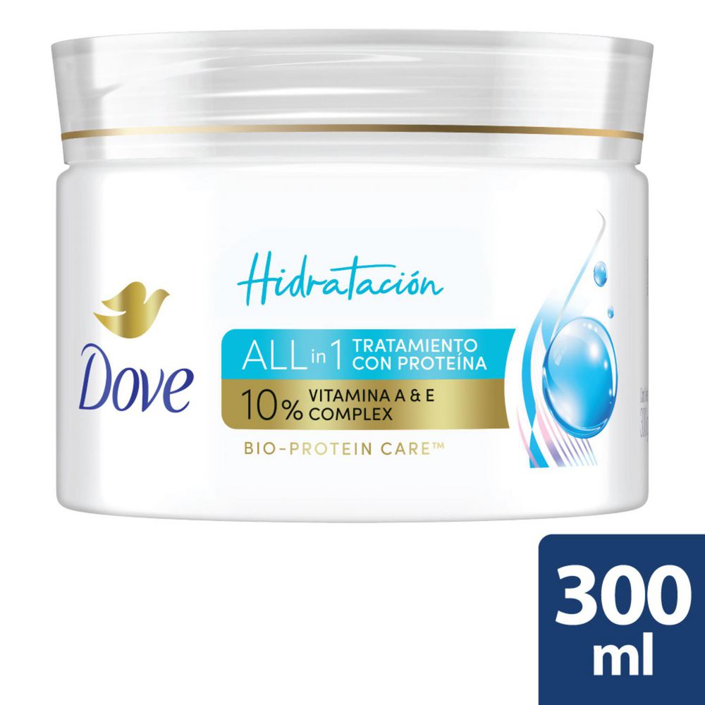 Mascarilla capilar DOVE hidratación tratamiento  (300  ml) img #1
