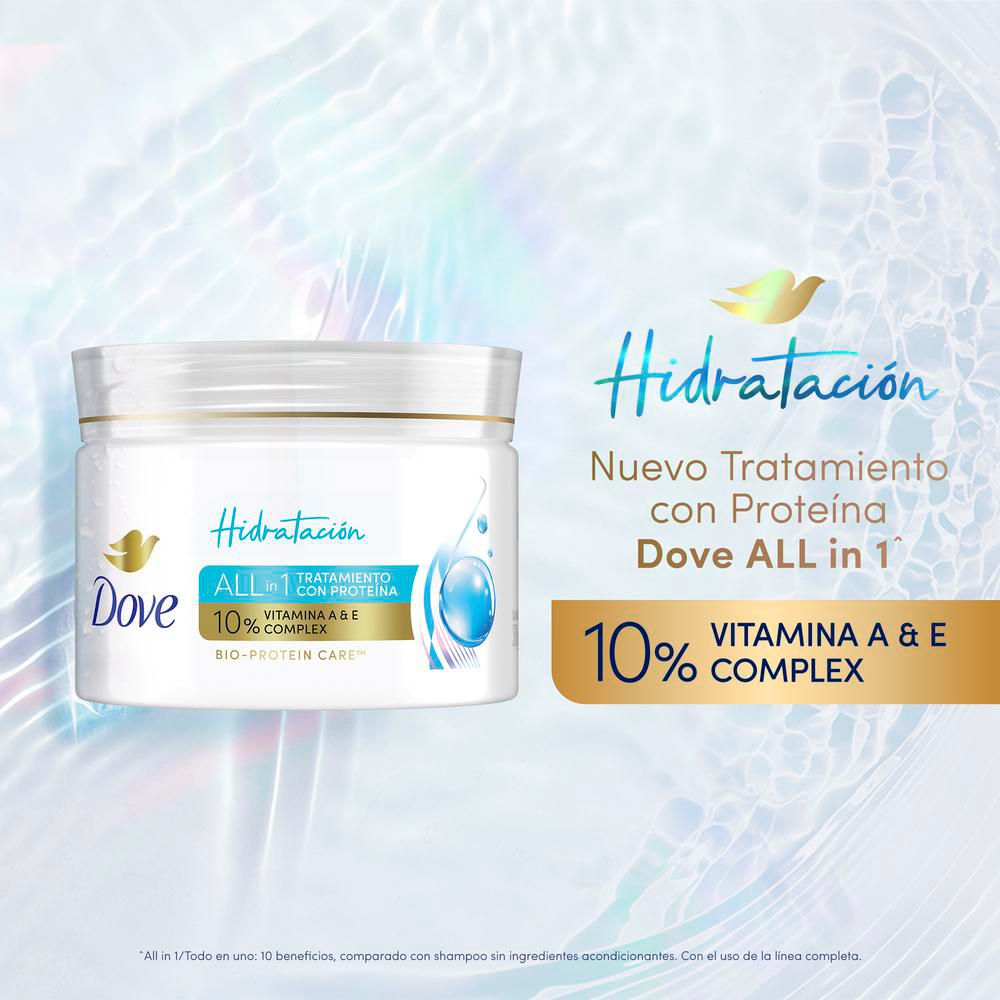 Mascarilla capilar DOVE hidratación tratamiento  (300  ml) img #2