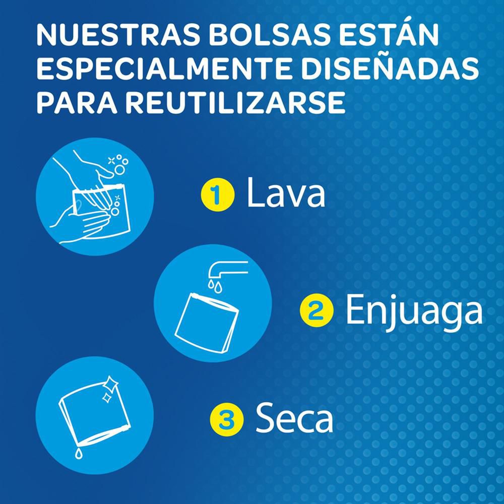 Bolsa reutilizable ZIPLOC para organizar slider grande img #4