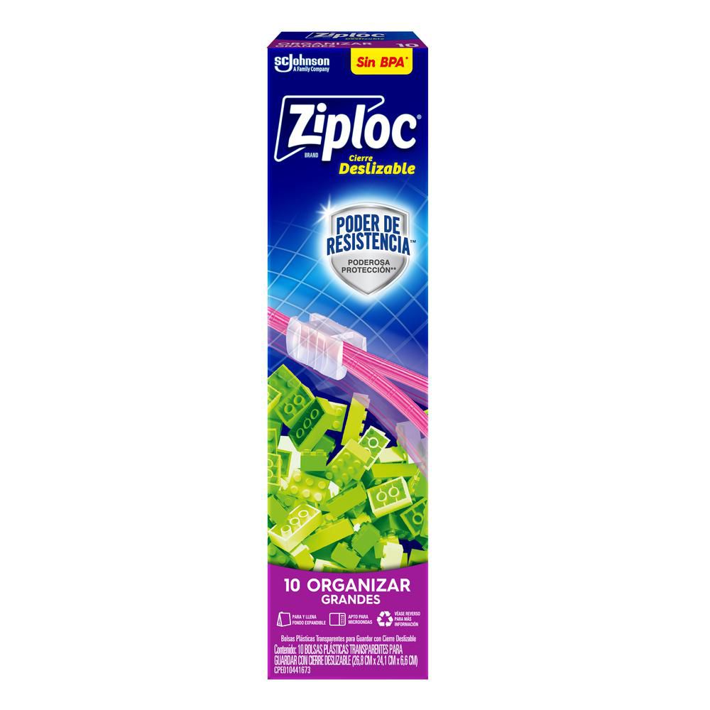 Bolsa reutilizable ZIPLOC para organizar slider grande img #5