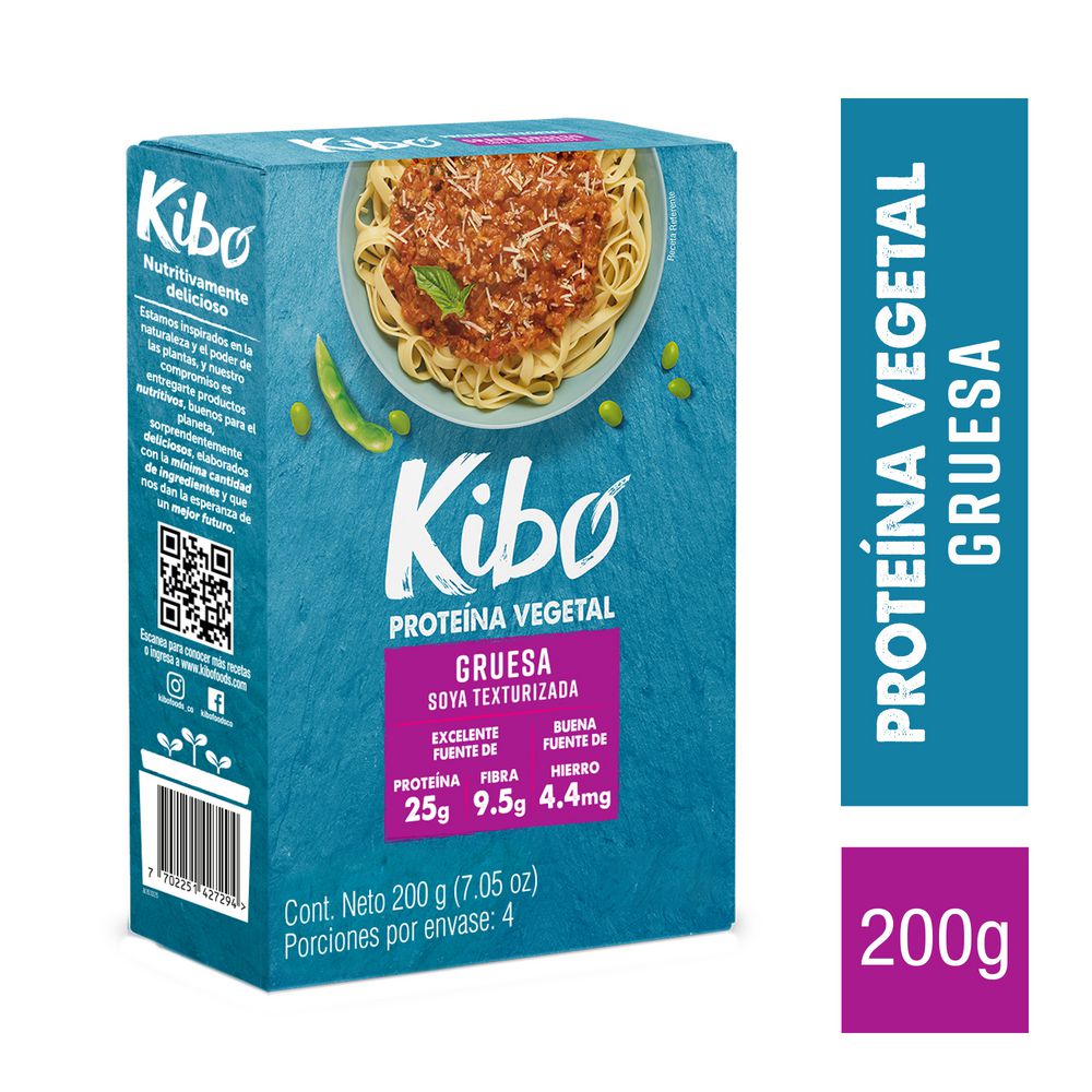 Proteína vegetal KIBO soya texturizada (200  gr) img #1