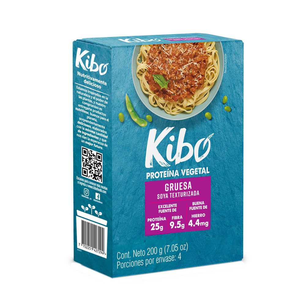 Proteína vegetal KIBO soya texturizada (200  gr) img #2
