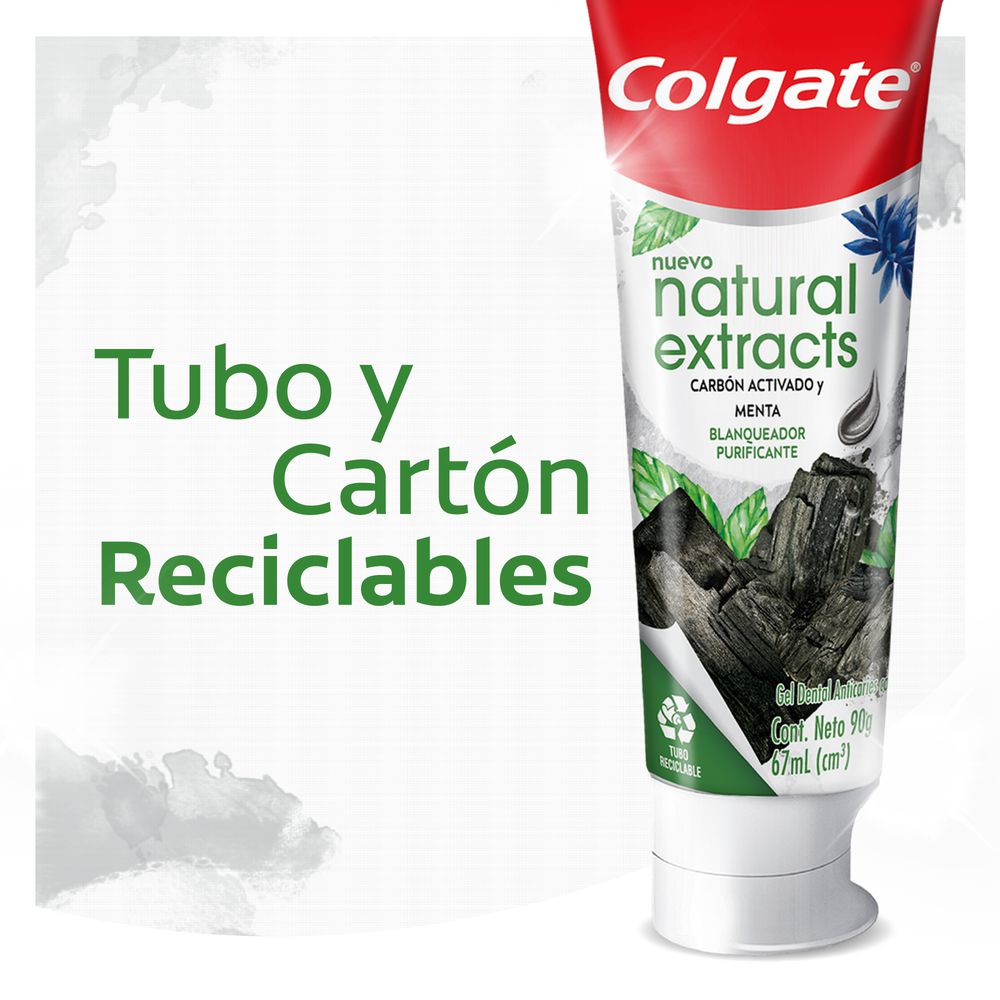 Crema dental COLGATE natural carbón activado y menta (66  ml) img #4
