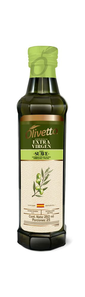 Aceite de oliva OLIVETTO extra virgen suave (250  ml)