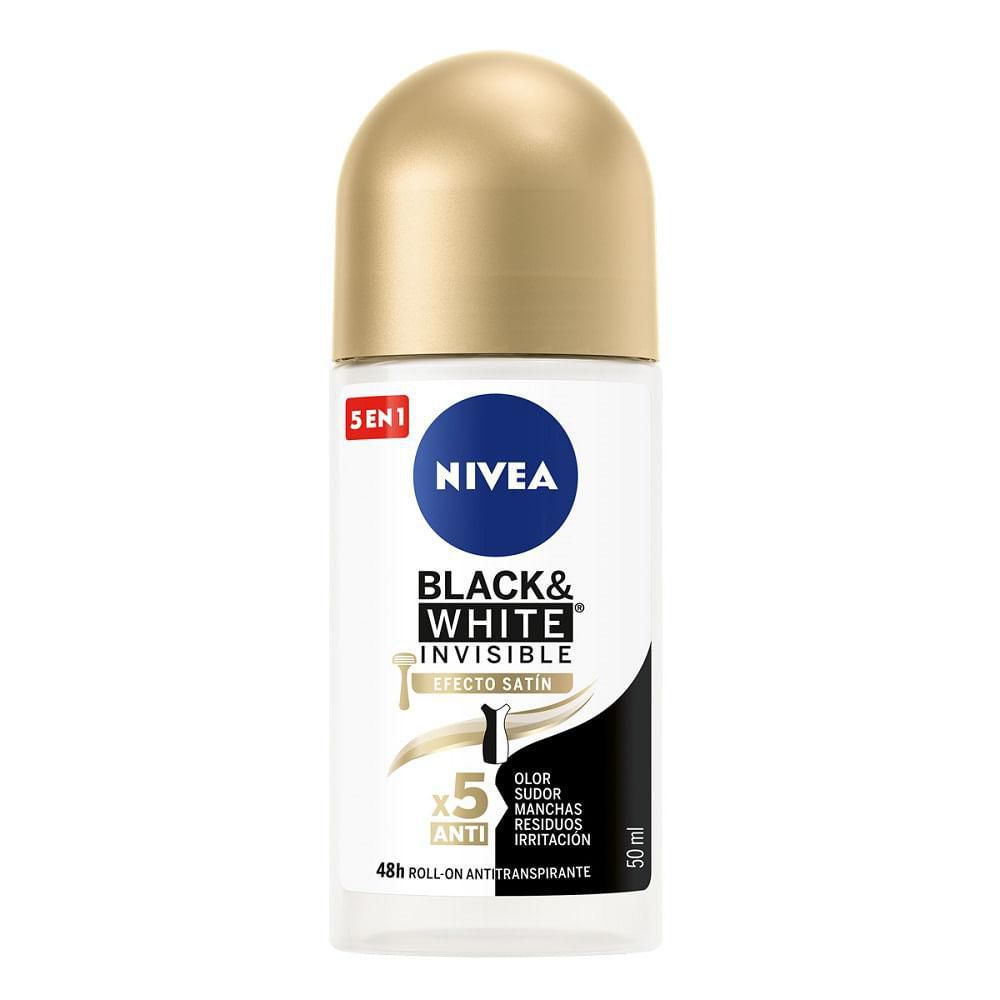 Desodorante NIVEA black & white mujer roll on  (50  ml) img #1