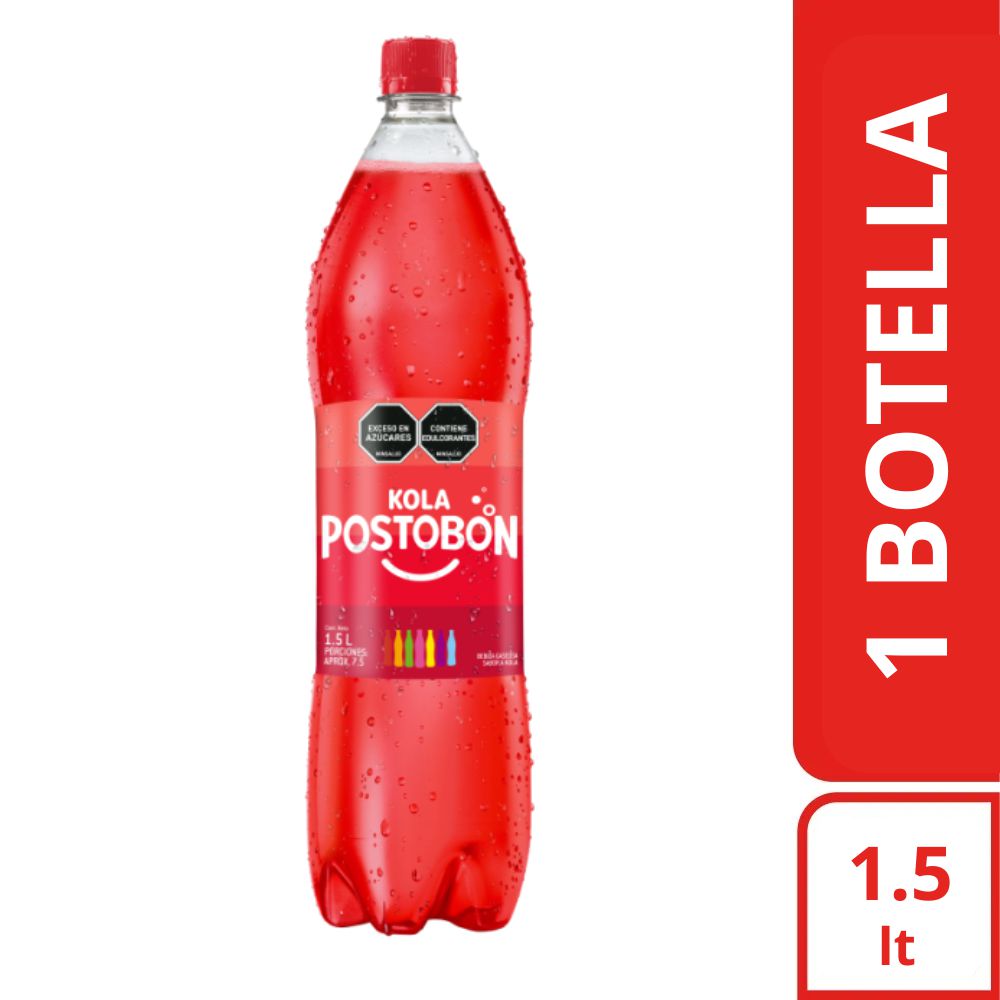 Gaseosa POSTOBON kola botella (1500  ml)