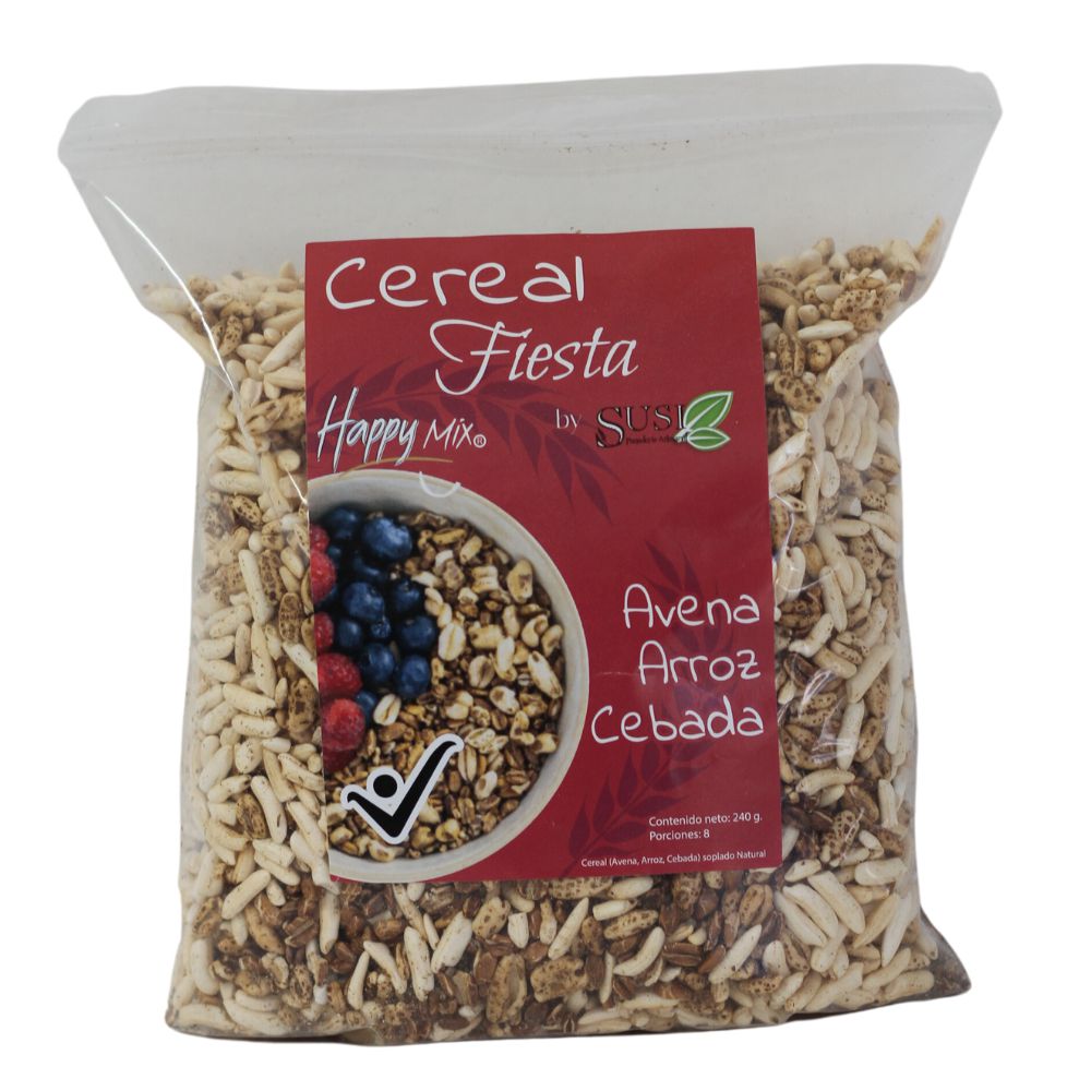 Cereal SUSI mezcla fiesta avena arroz cebada (240  gr)