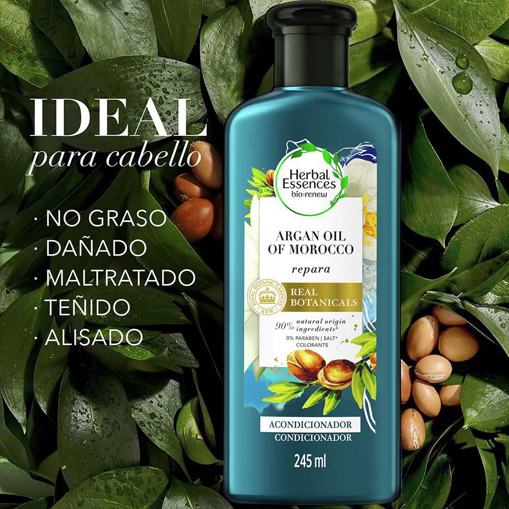 Acondicionador HERBAL ESSENCES BIO RENEW reparador con aceite de argán (245  ml) img #3