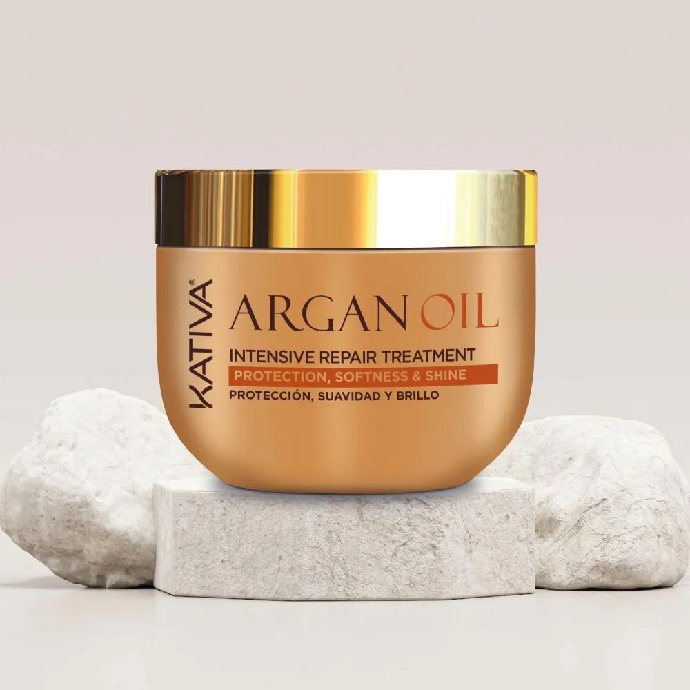 Tratamiento capilar KATIVA reparador con aceite de argán (300  ml) img #3