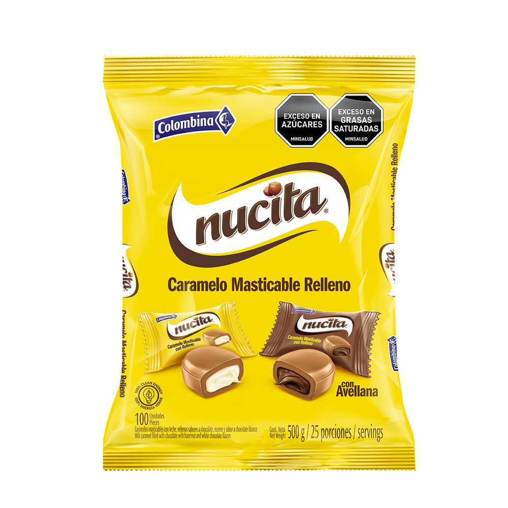 Caramelo NUCITA masticable relleno con avellanas (500  gr) img #1
