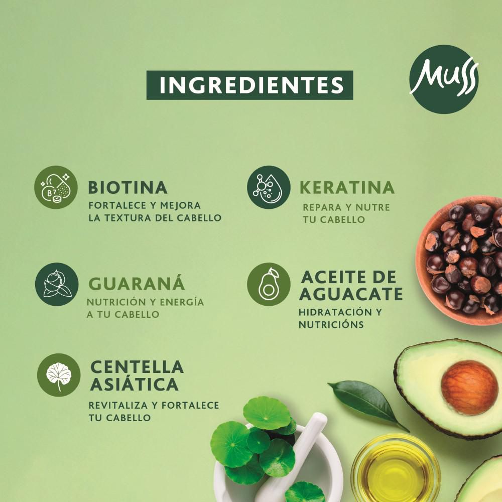 Shampoo MUSS alta nutrición sin sal (220  ml) img #3