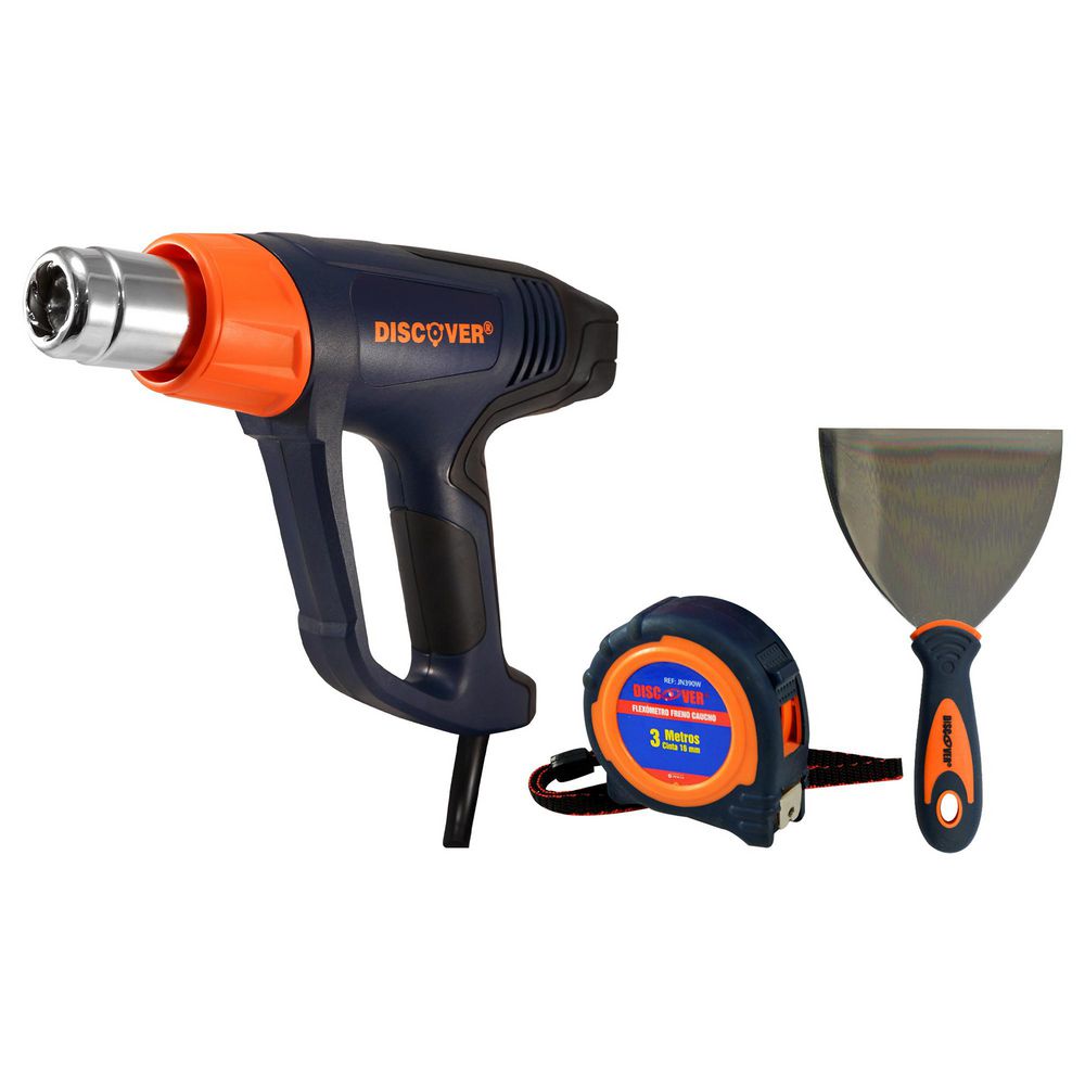 Pistola Calor 1600W Y Herramienta DISCOVER M HE5