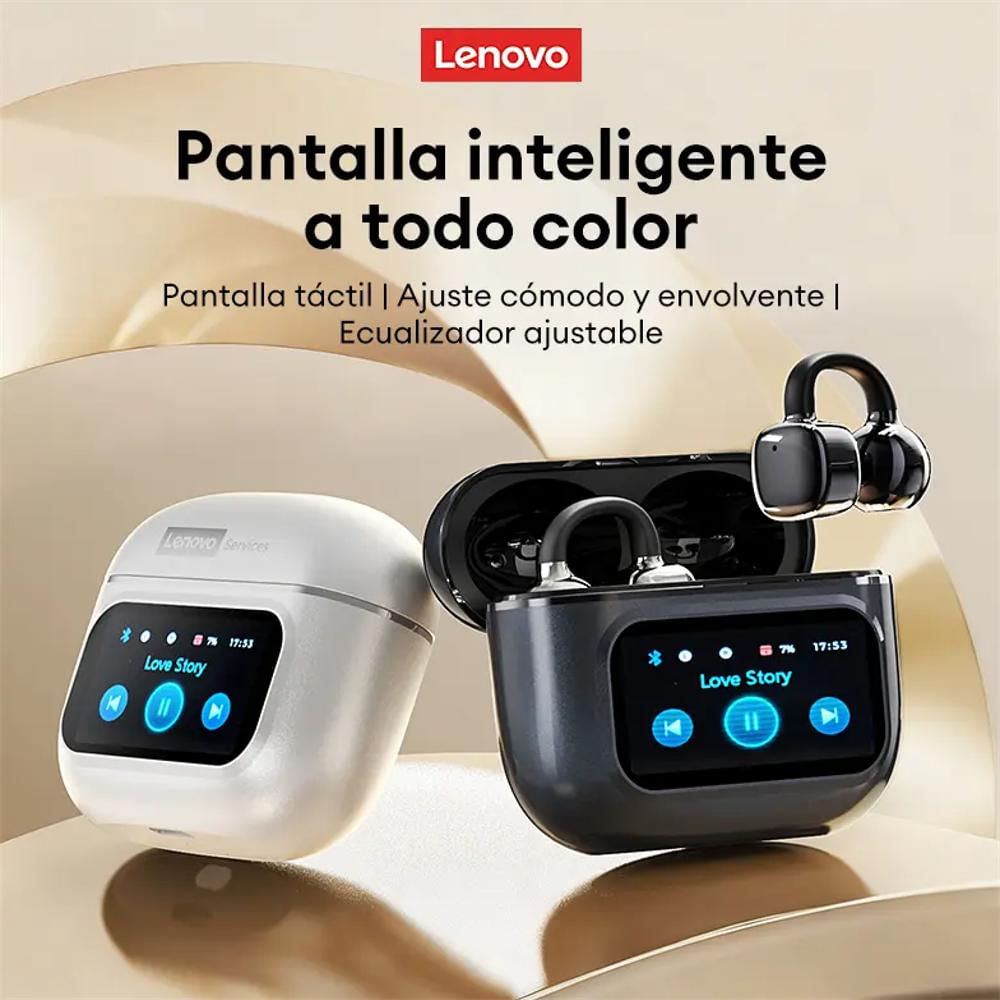 Audifono Lenovo Rs107 Negro Con Pantalla Tactil Tipo Arete img #3