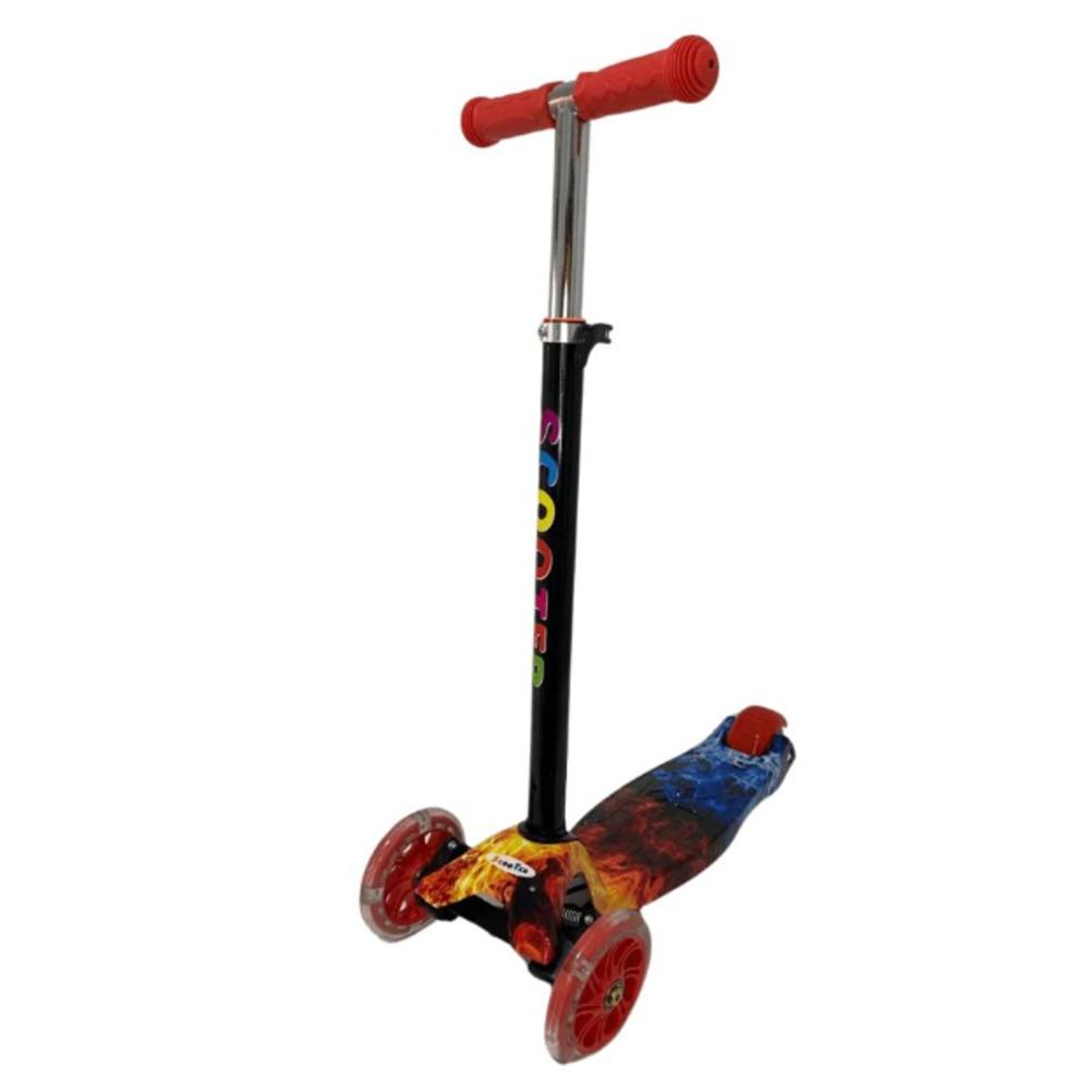 Patineta Scooter De Pie Scooter 4 Ruedas Con Luces Graffiti img #2