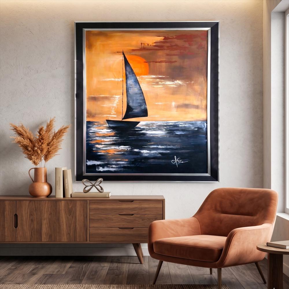 Velero Decoración De Interiores Cuadro En Acrílico img #4