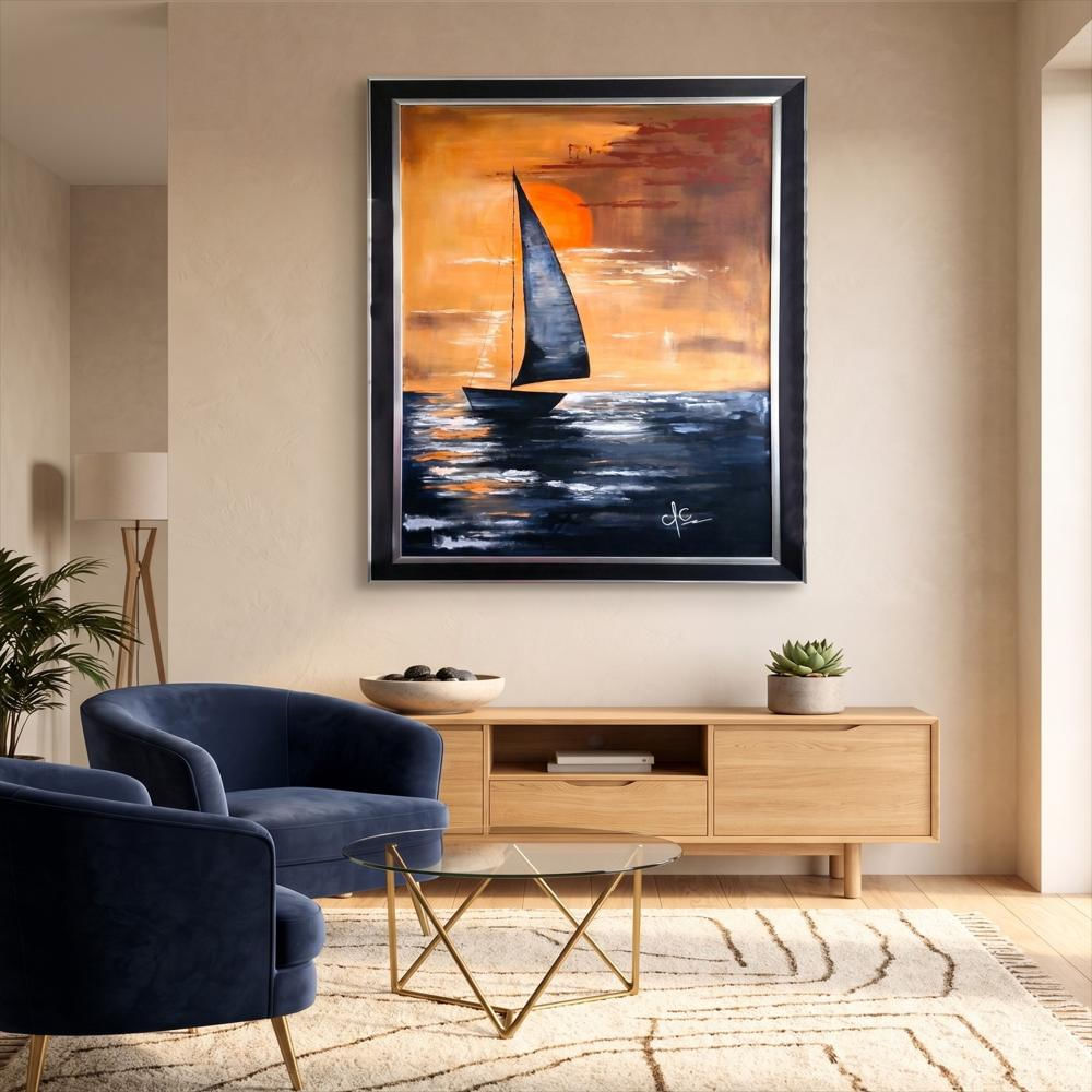 Velero Decoración De Interiores Cuadro En Acrílico img #5