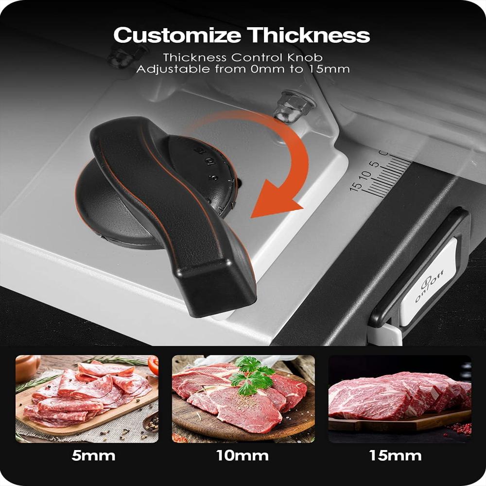 Cortadora De Alimentos Ostba 150W Con Cuchilla De 7.5 Pulgadas img #3