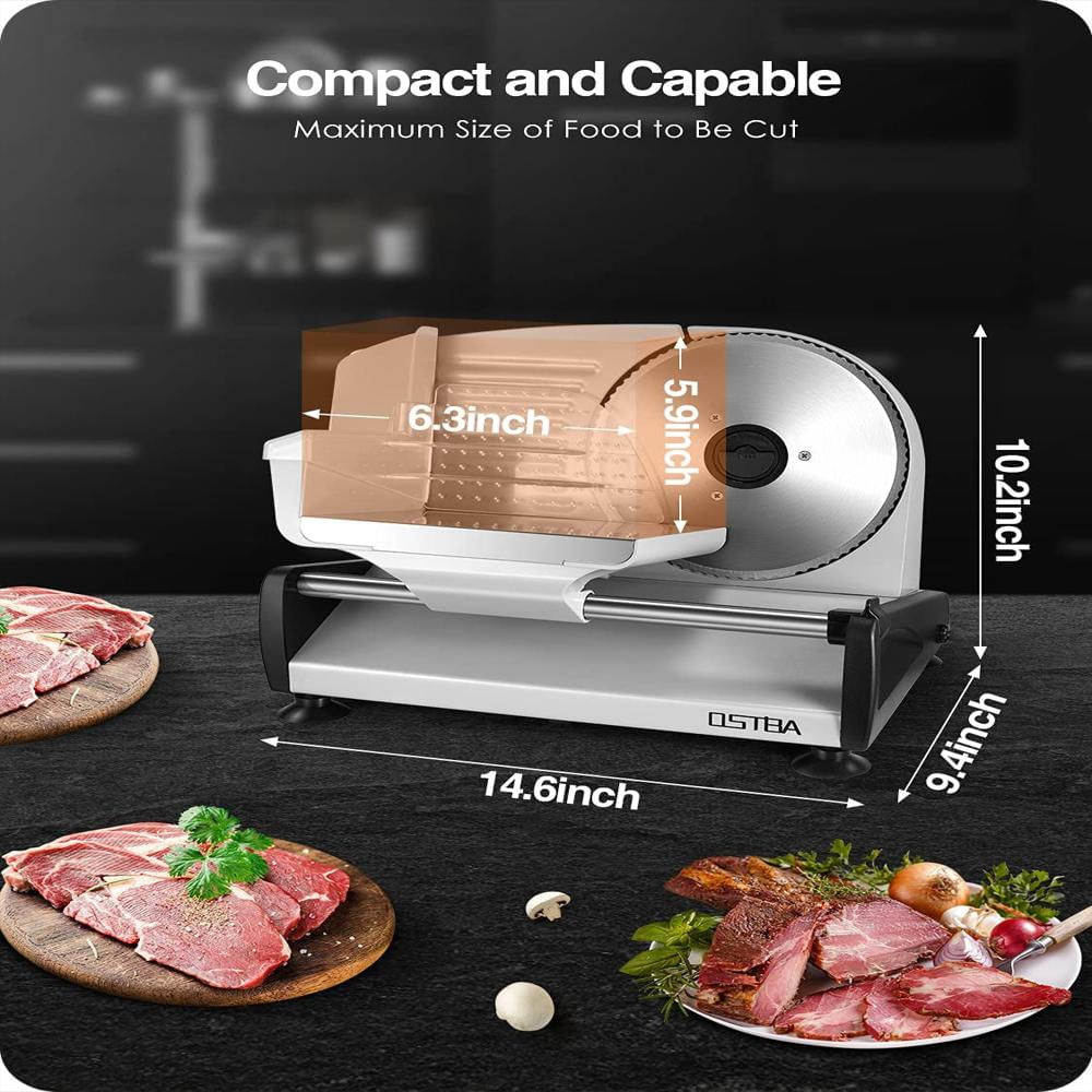 Cortadora De Alimentos Ostba 150W Con Cuchilla De 7.5 Pulgadas img #9