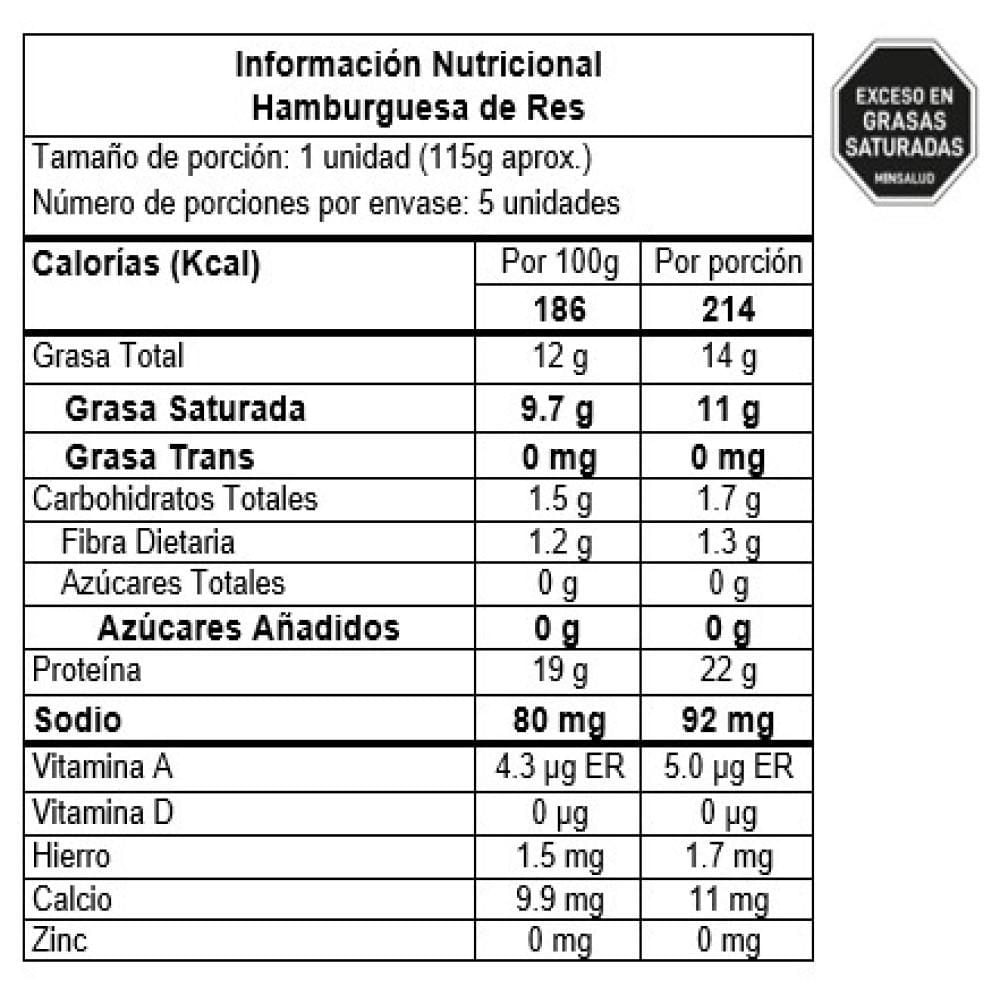 Hamburguesa KOLLER de res (575  gr) img #3