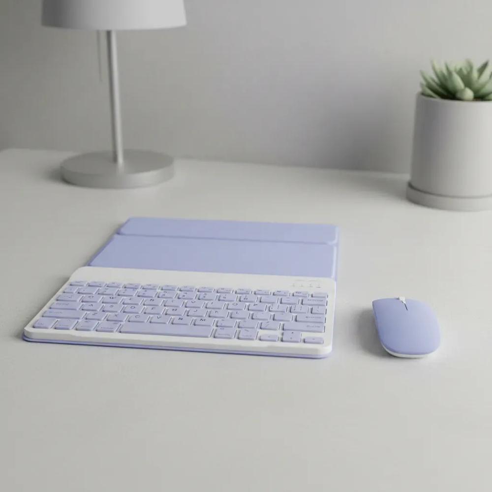 Estuche Teclado Para Tablet Ipad Air 11 Chip M3 2025+Mouse+Lapiz img #4