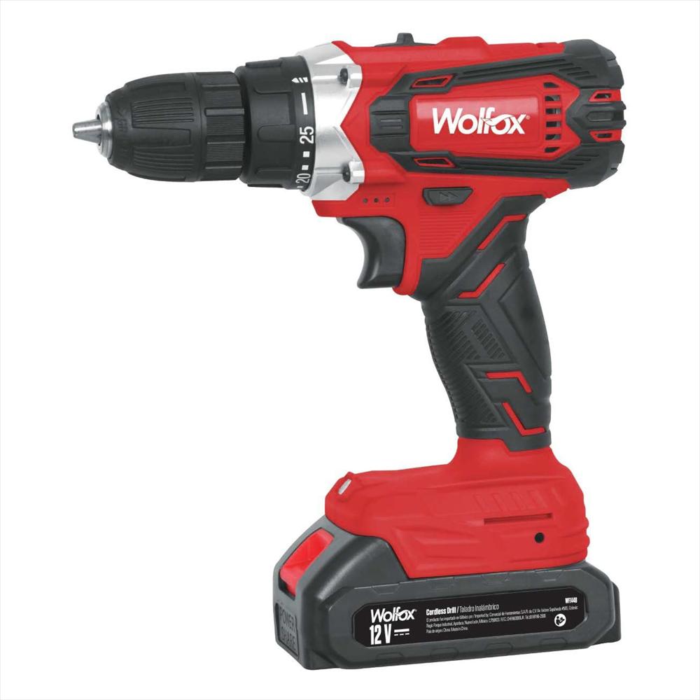 Taladro Rotomartillo Inalámbrico 3/8'' 12V Wolfox Batería img #1